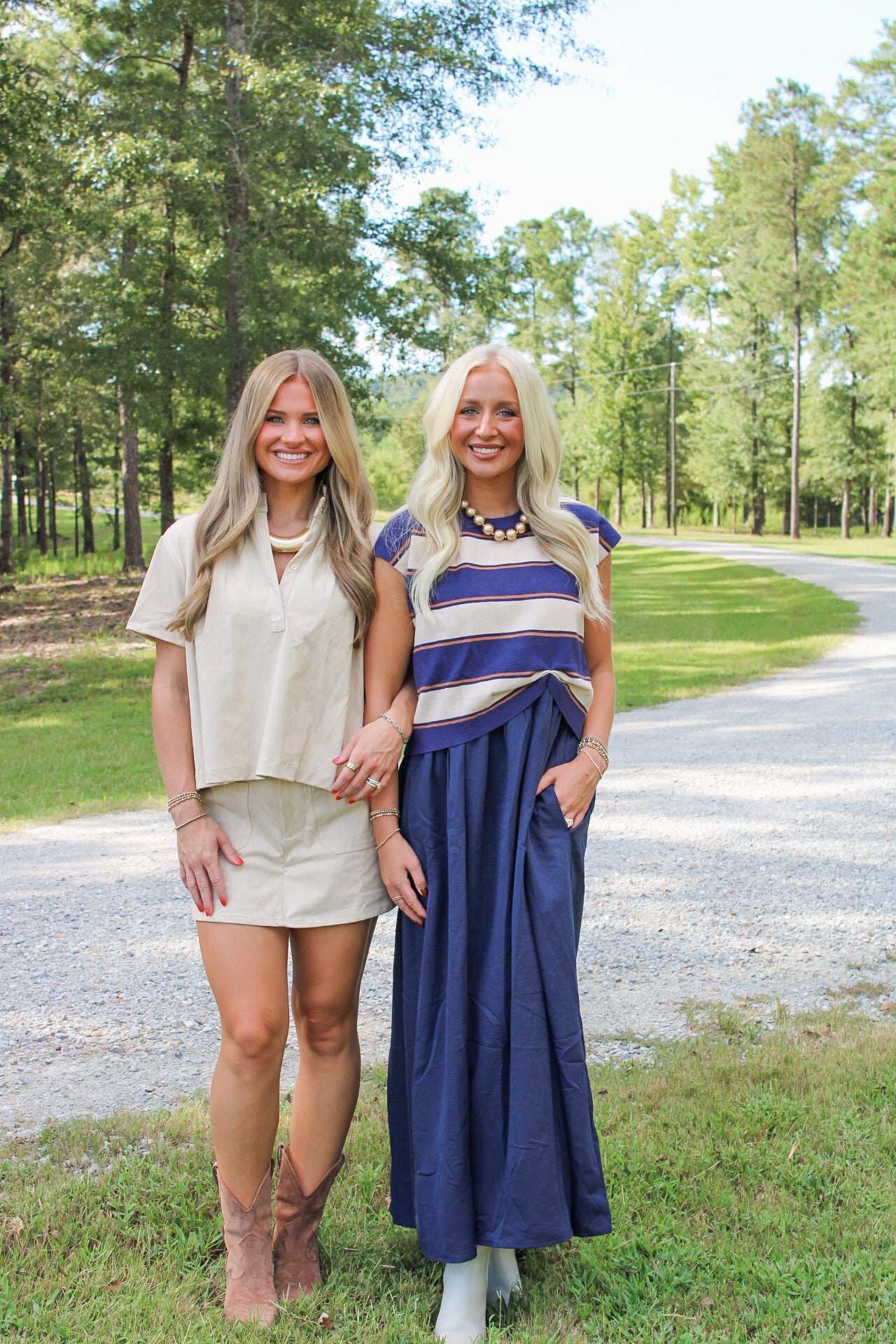 Alessia Midi Dress- Navy