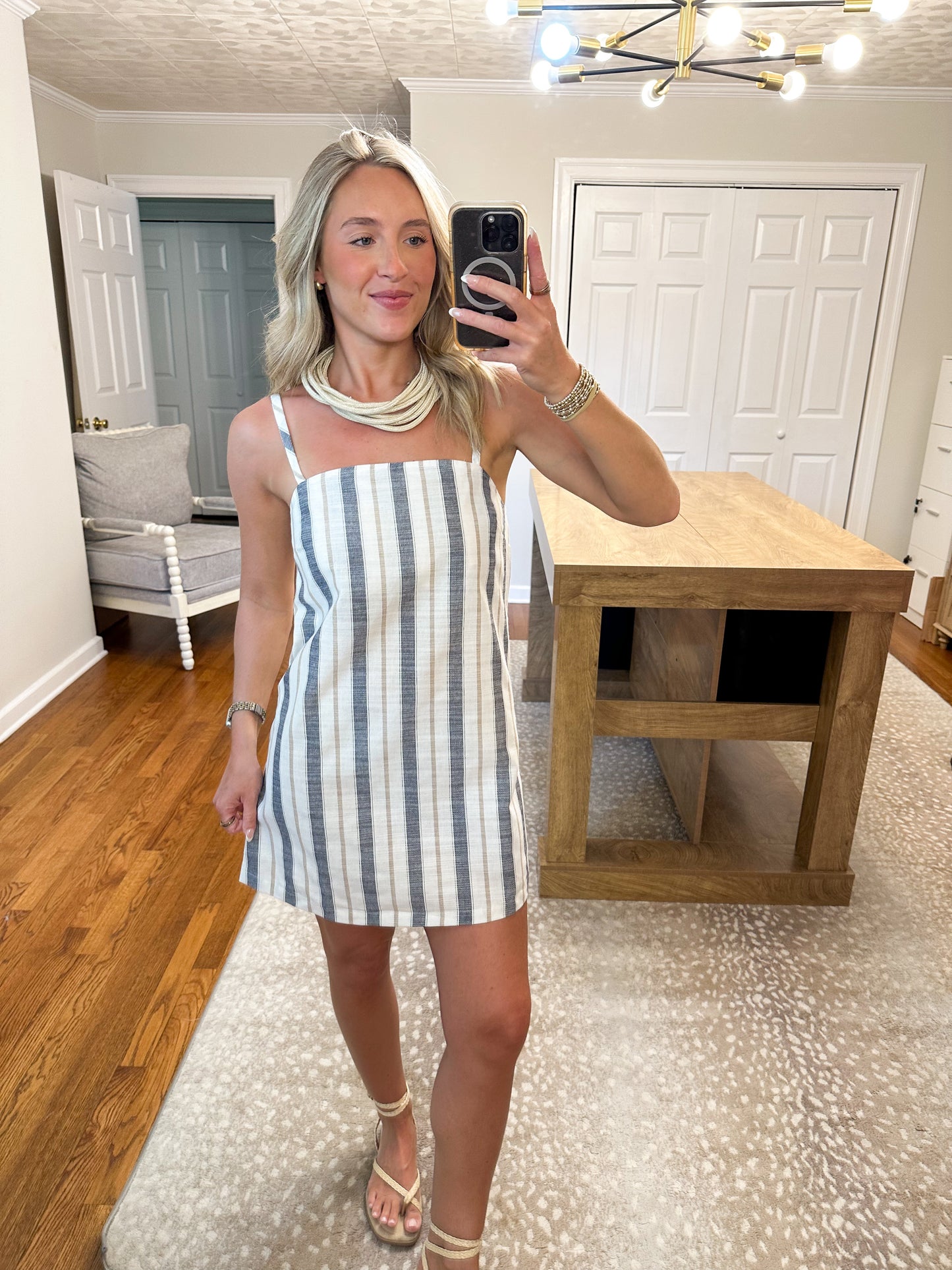 Sadie Stripe Mini Dress