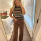 Walnut Wide Leg Jeans