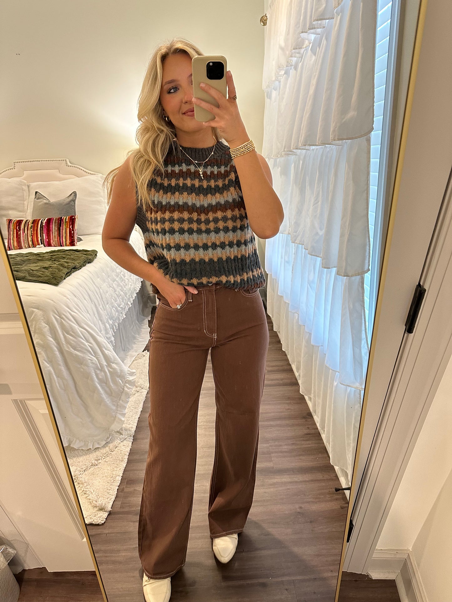 Walnut Wide Leg Jeans