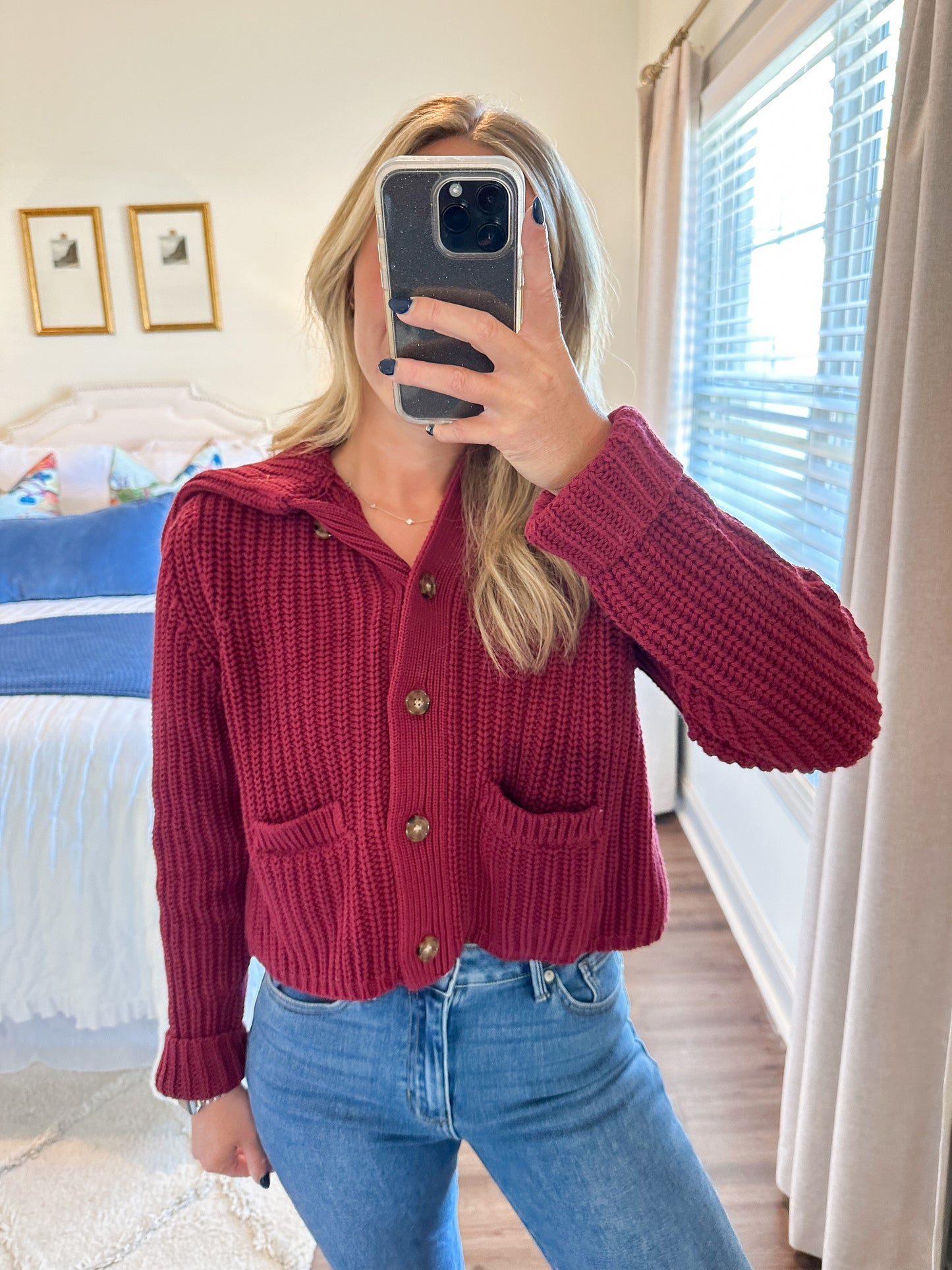 Thea Sweater- Crimson