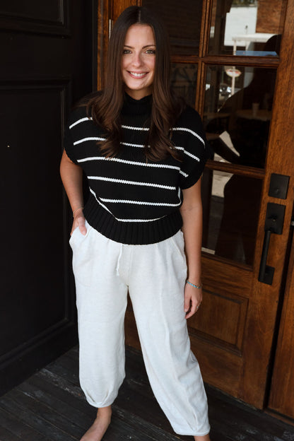 Bella Knit Pants- White