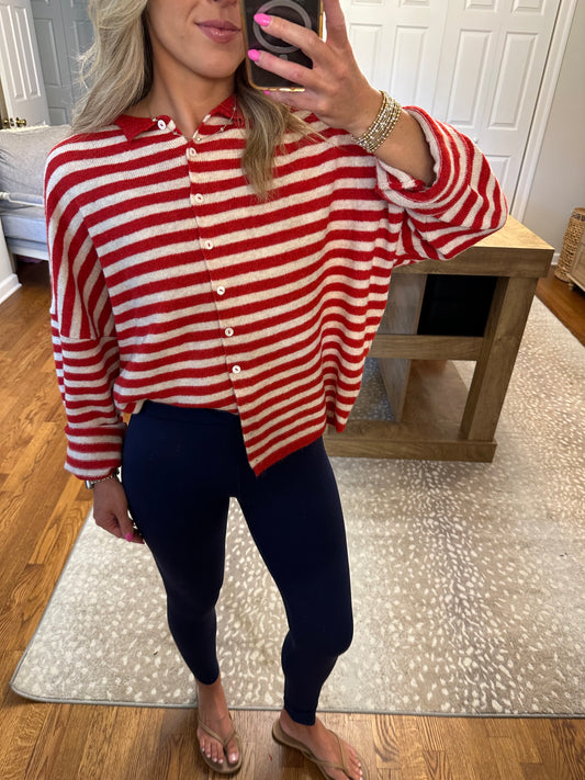Ruby Stripe Cardigan