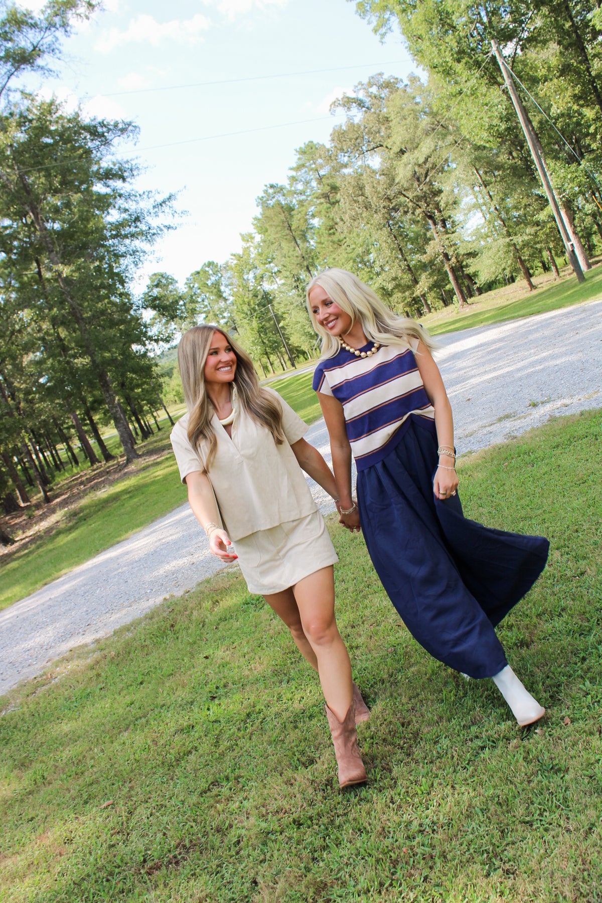Alessia Midi Dress- Navy