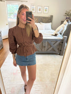 Belen Gingham Top