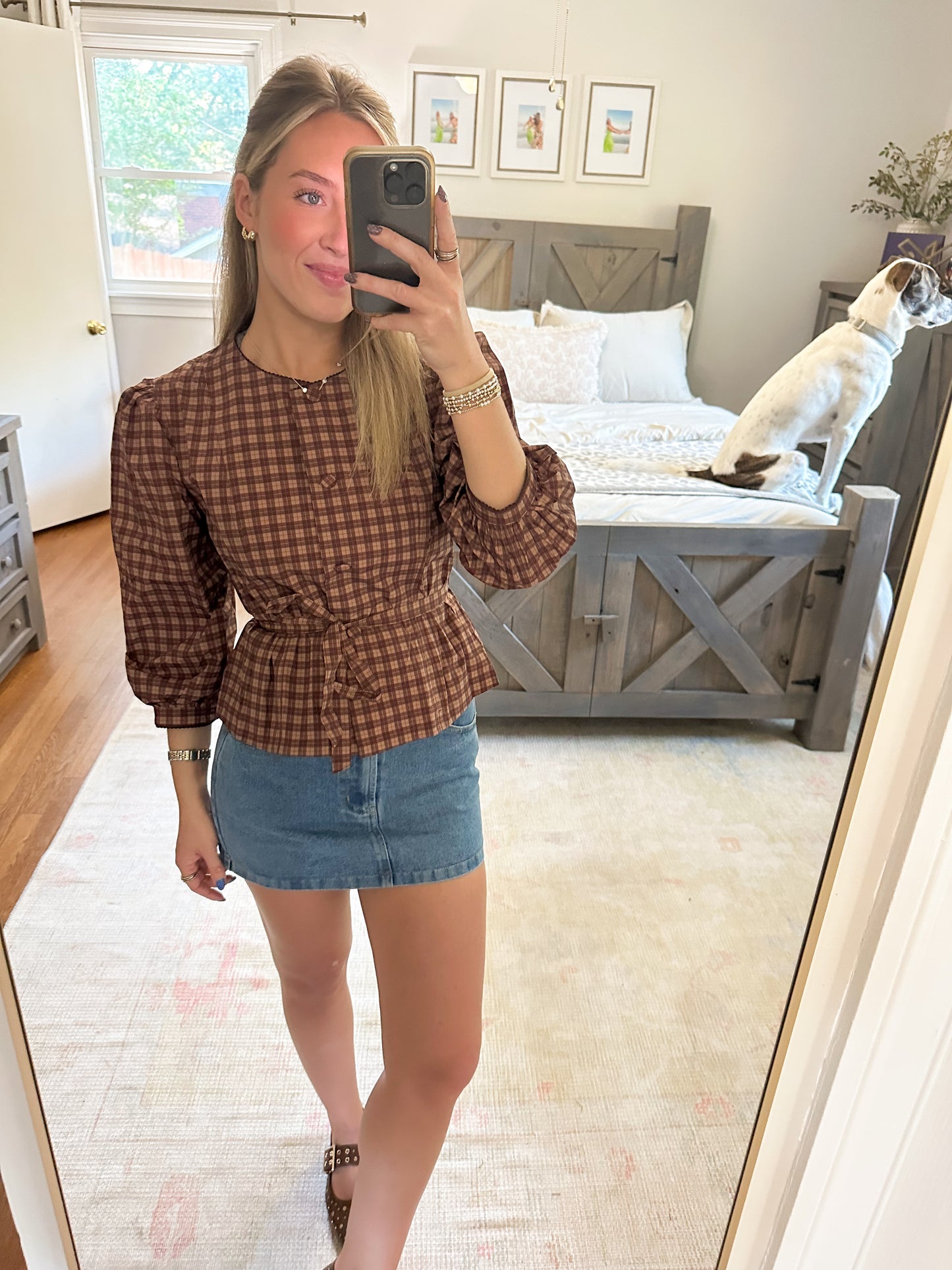 Belen Gingham Top