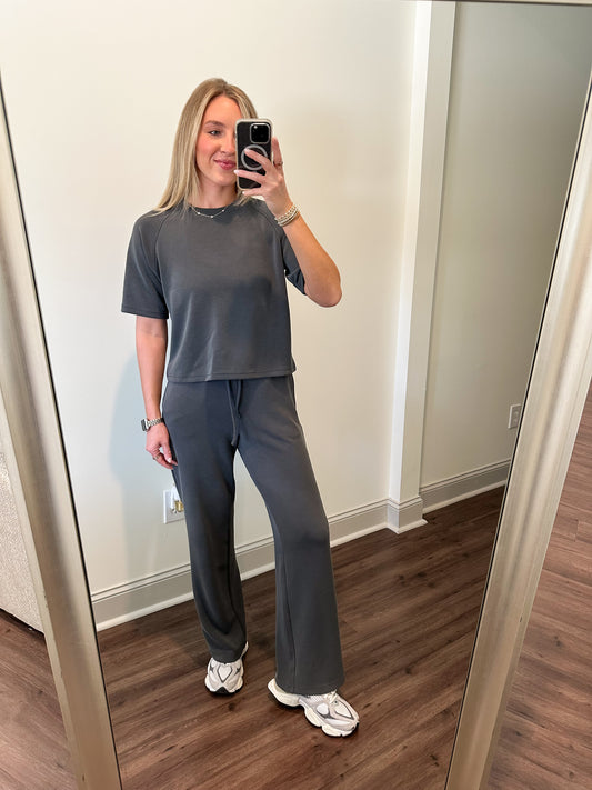 Laguna Soft Drape Set- Ash Grey