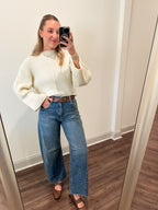 Ribbed Sweater- Cream