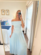 Elina Drop Dress- Blue