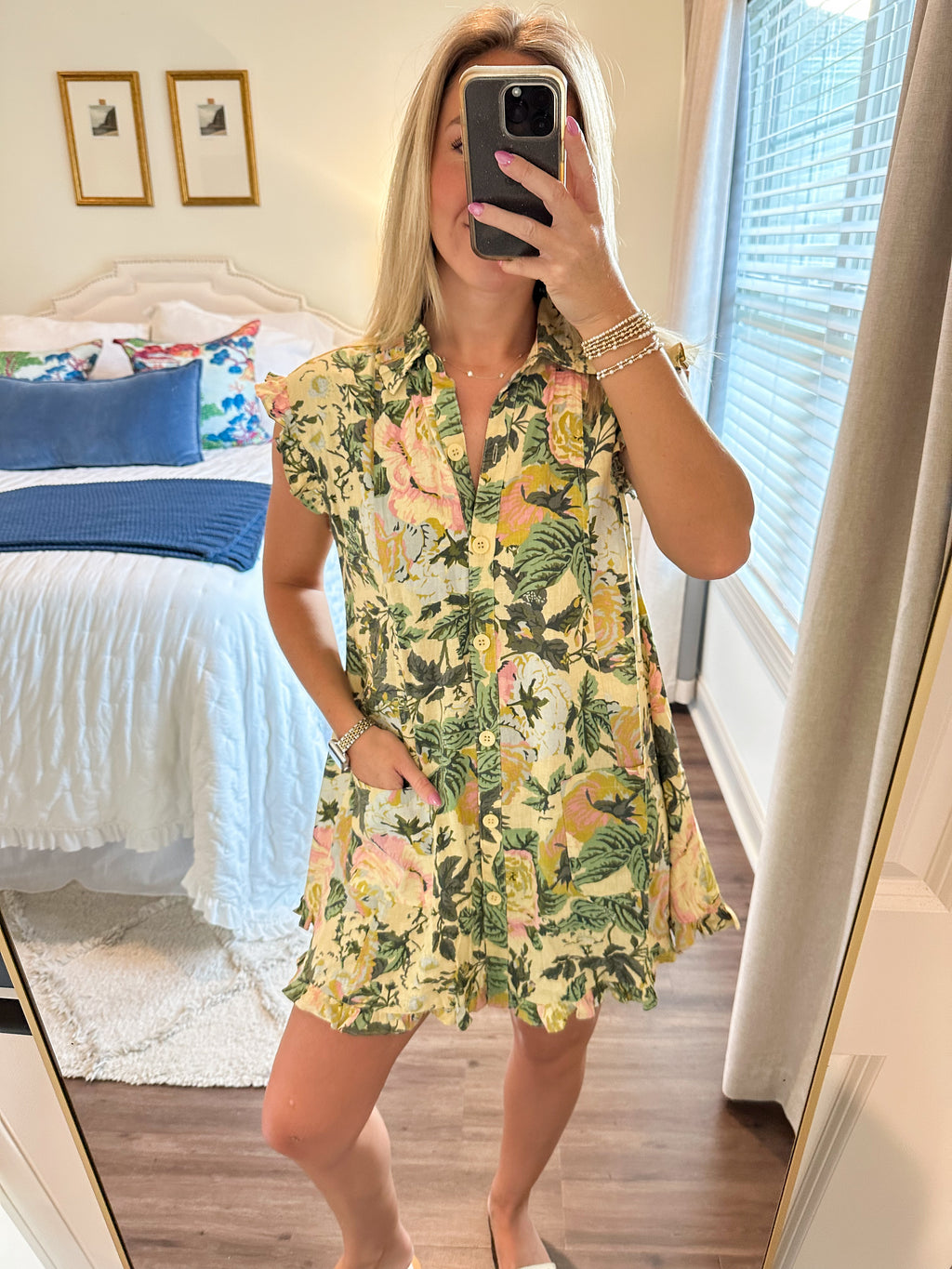 Talia Green Multi Dress