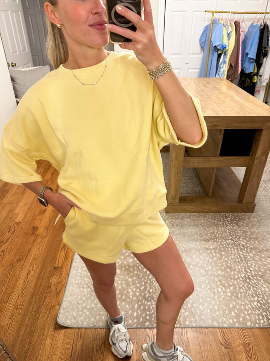 Malibu Lounge Set- Butter Yellow