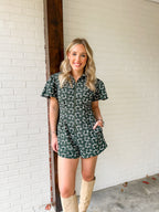 Twill Romper- Green