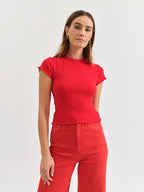Lily Baby Tee- Cherry