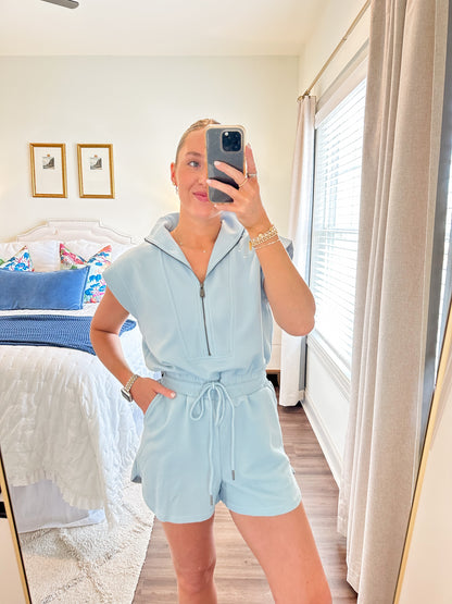 Eliza Romper- Blue