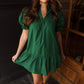 Hunter Green Mini Dress