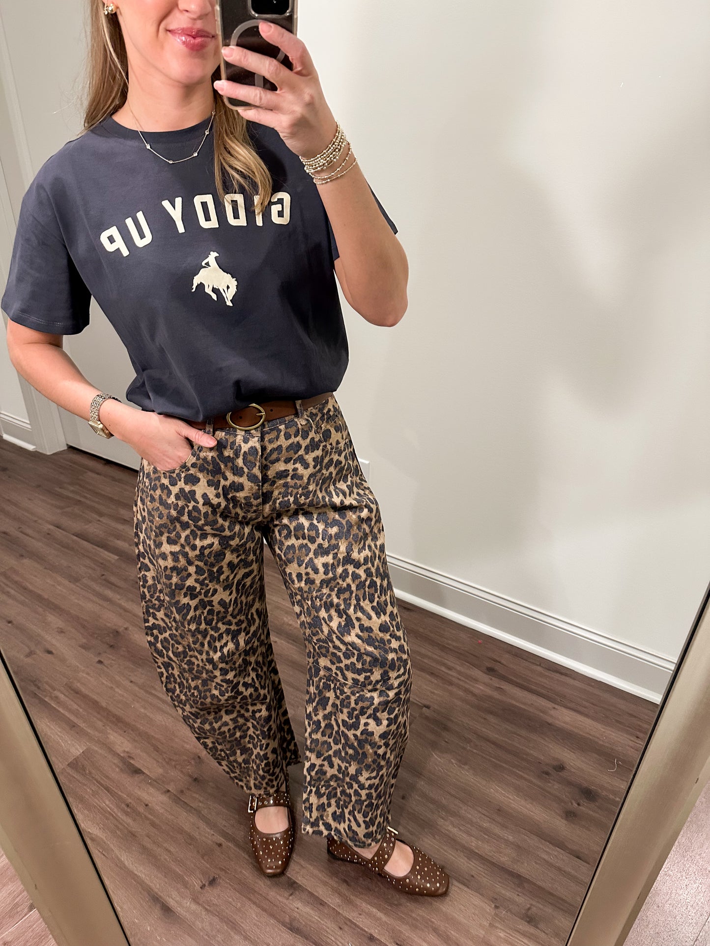 Giddy Up T-Shirt- Charcoal