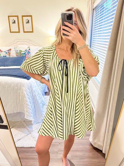 Della Stripe Mini Dress