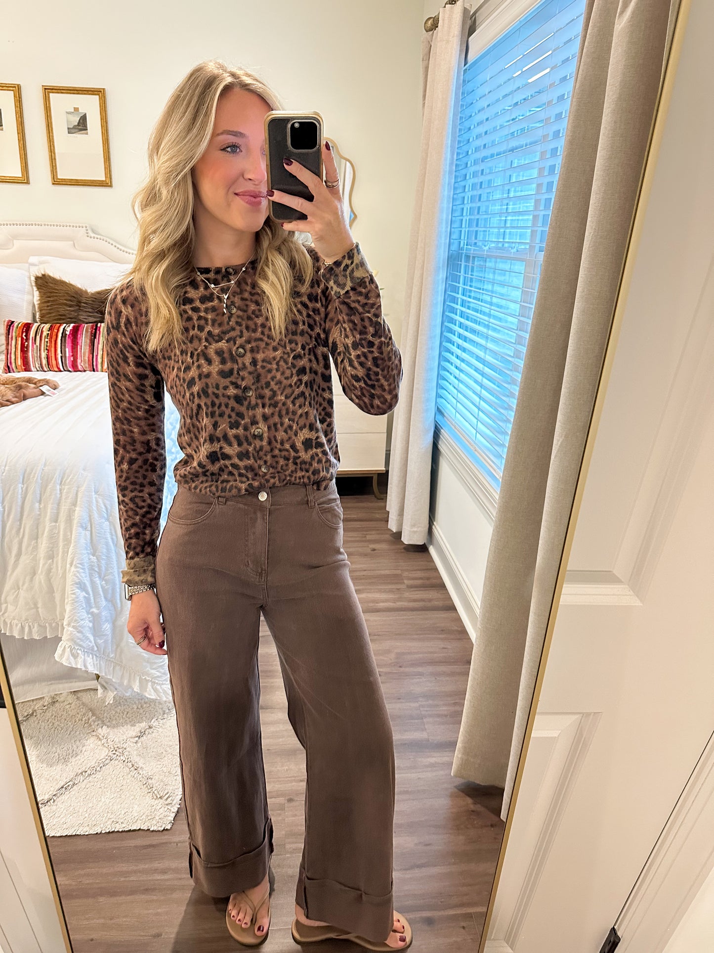Christine Leopard Knit Top