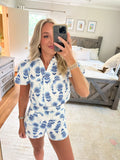 Tori Floral Set- White/Blue