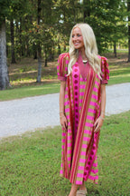 Seraphina Midi Dress- Plum