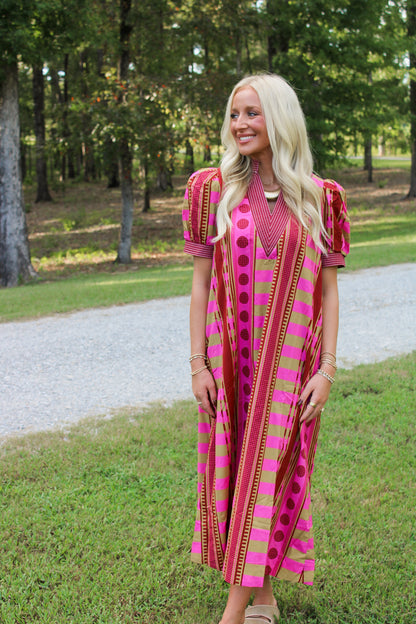 Seraphina Midi Dress- Plum