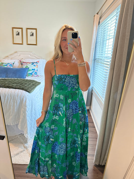 Wendy Maxi- Green/Blue