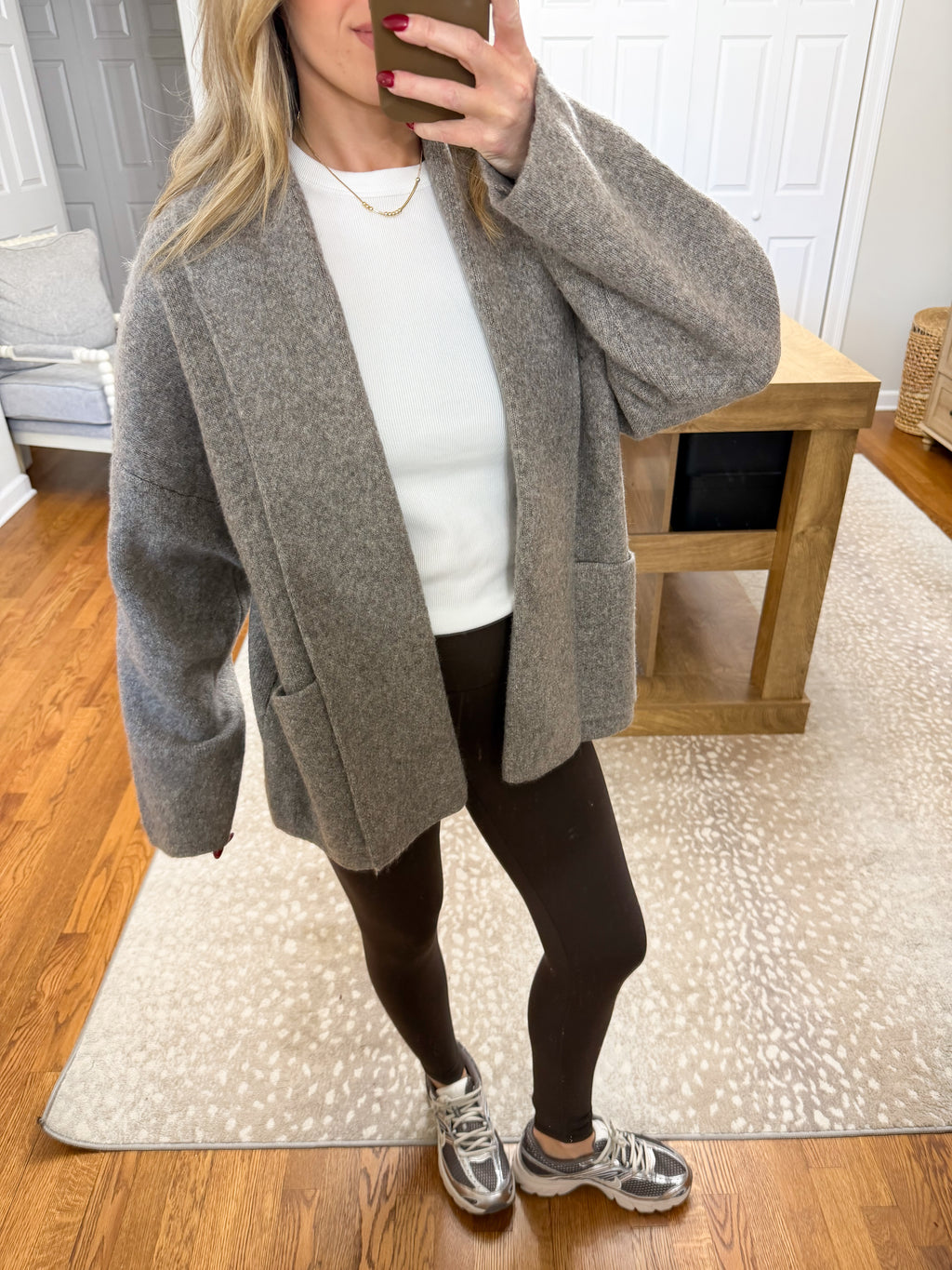 Julia Cardigan- Warm Grey