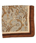 Paisley Print Bandana Scarf- Brown