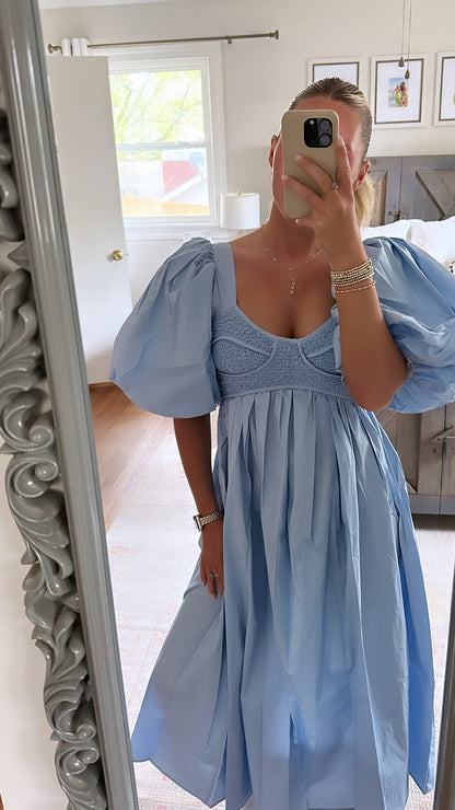 Cara Dress- Light Blue