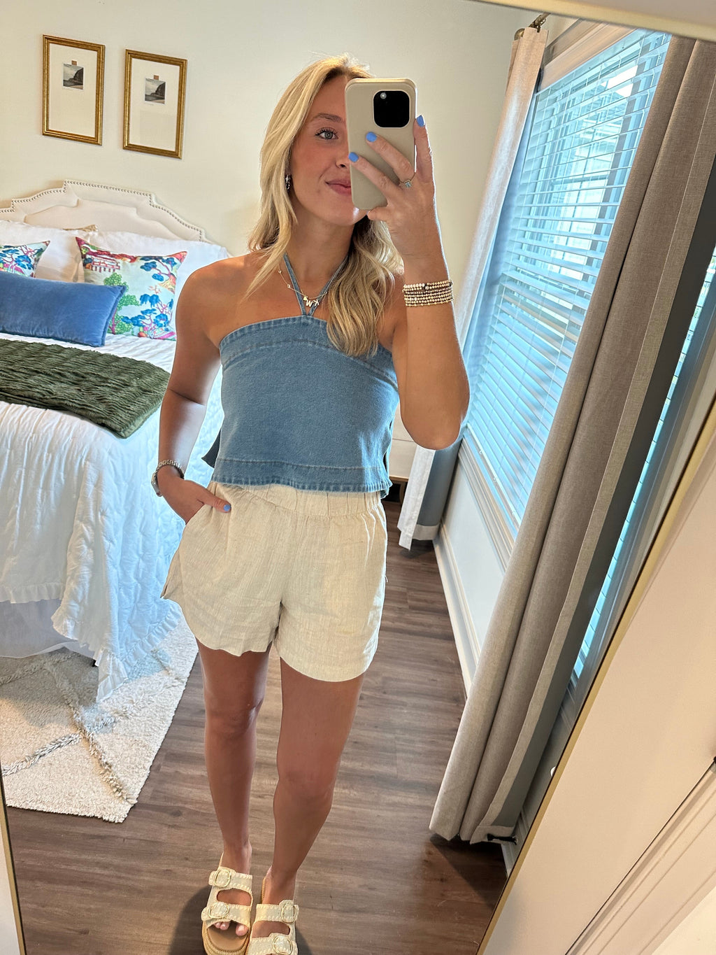 Hayes Top- Denim