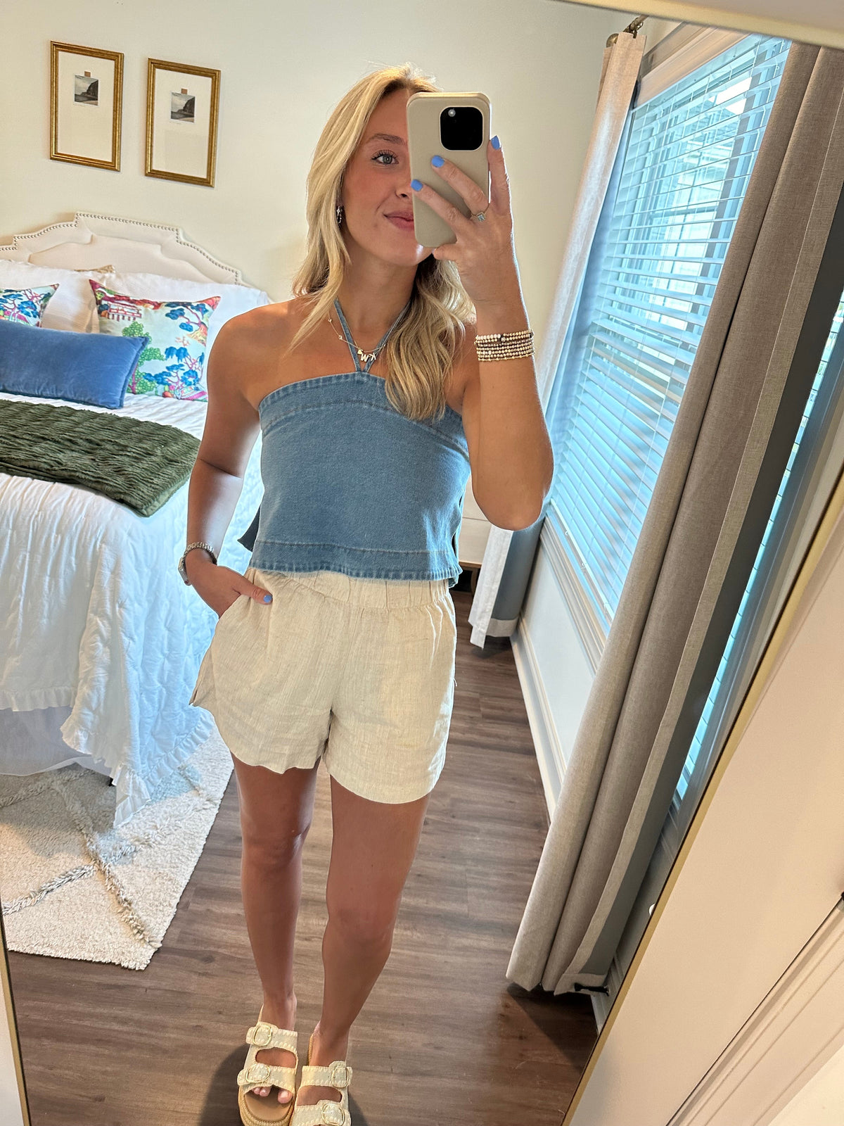 Hayes Top- Denim