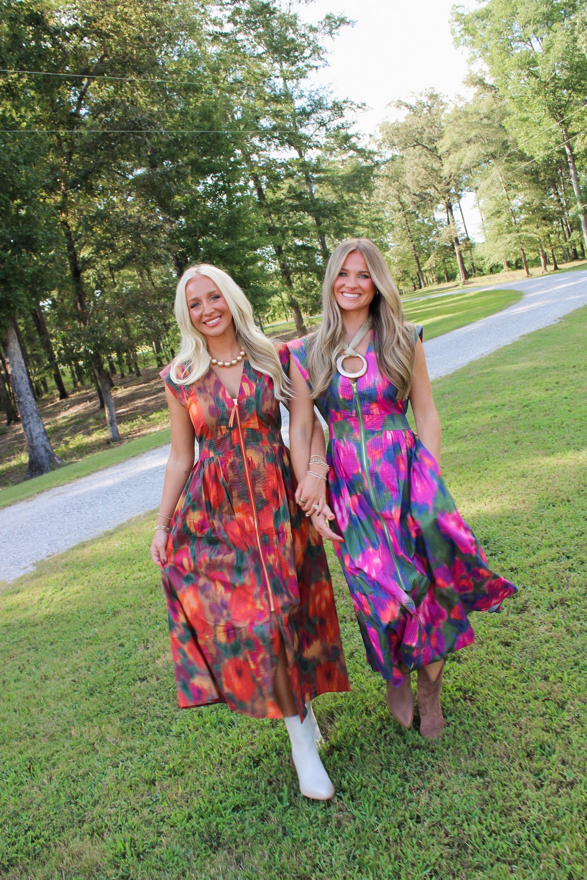The Genevieve Dress- Magenta