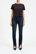 Downtown HR Split Hem Jean- Cheap Thrills