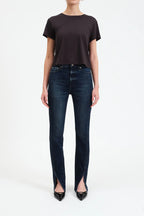 Downtown HR Split Hem Jean- Cheap Thrills