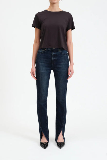 Downtown HR Split Hem Jean- Cheap Thrills