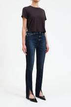 Downtown HR Split Hem Jean- Cheap Thrills