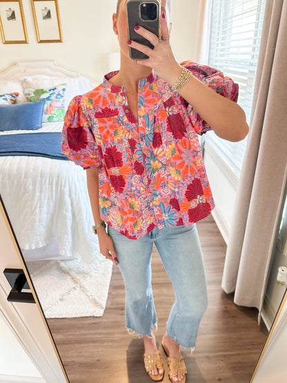 Freesia Top- Multi