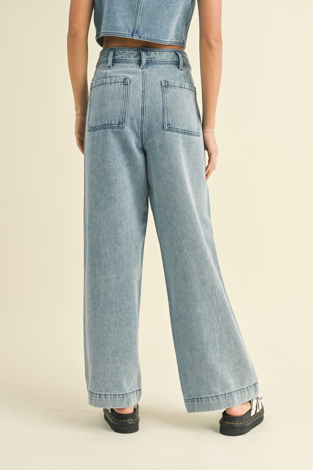Washed Denim Set- Light