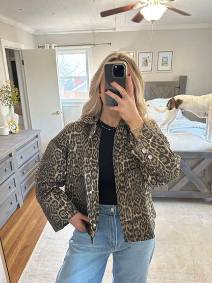 Leopard Shirt Jacket
