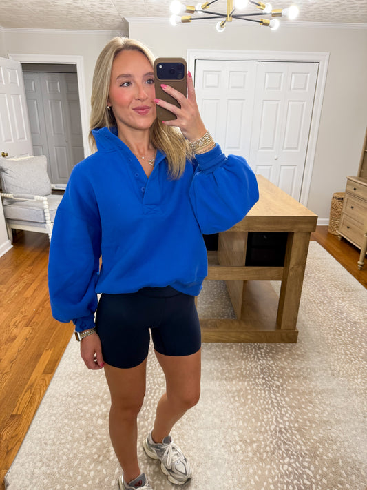 Caroline Pullover- Royal Blue