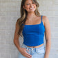 Corduroy Tank- Cobalt