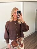 Lina Knit Top- Brown