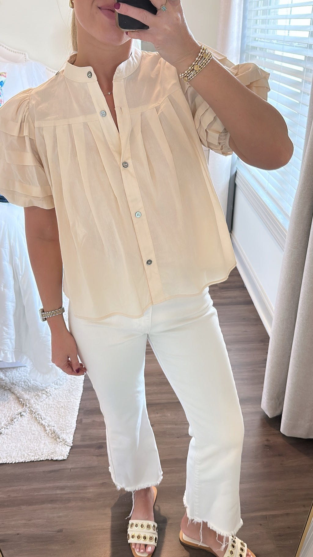 Dakota Top- Light Khaki