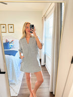 Mila Stripe Dress- Black/White