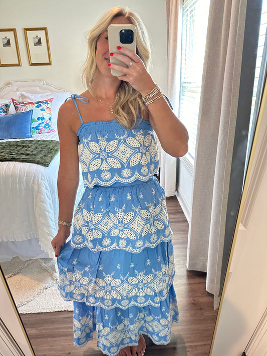 Crochet Set- Blue