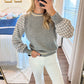 Tweed Sweater- Heather Grey