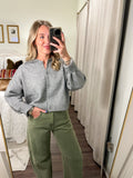 Rosewood Sweater Cardigan- Grey