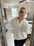 Relaxed Sweatshirt- White