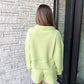 Lime Pullover & Shorts Set