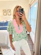 Posey Top- Green